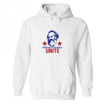 Workers Of The World Unite Classic Unisex Communism Kids and Adults Pullover Hoodie